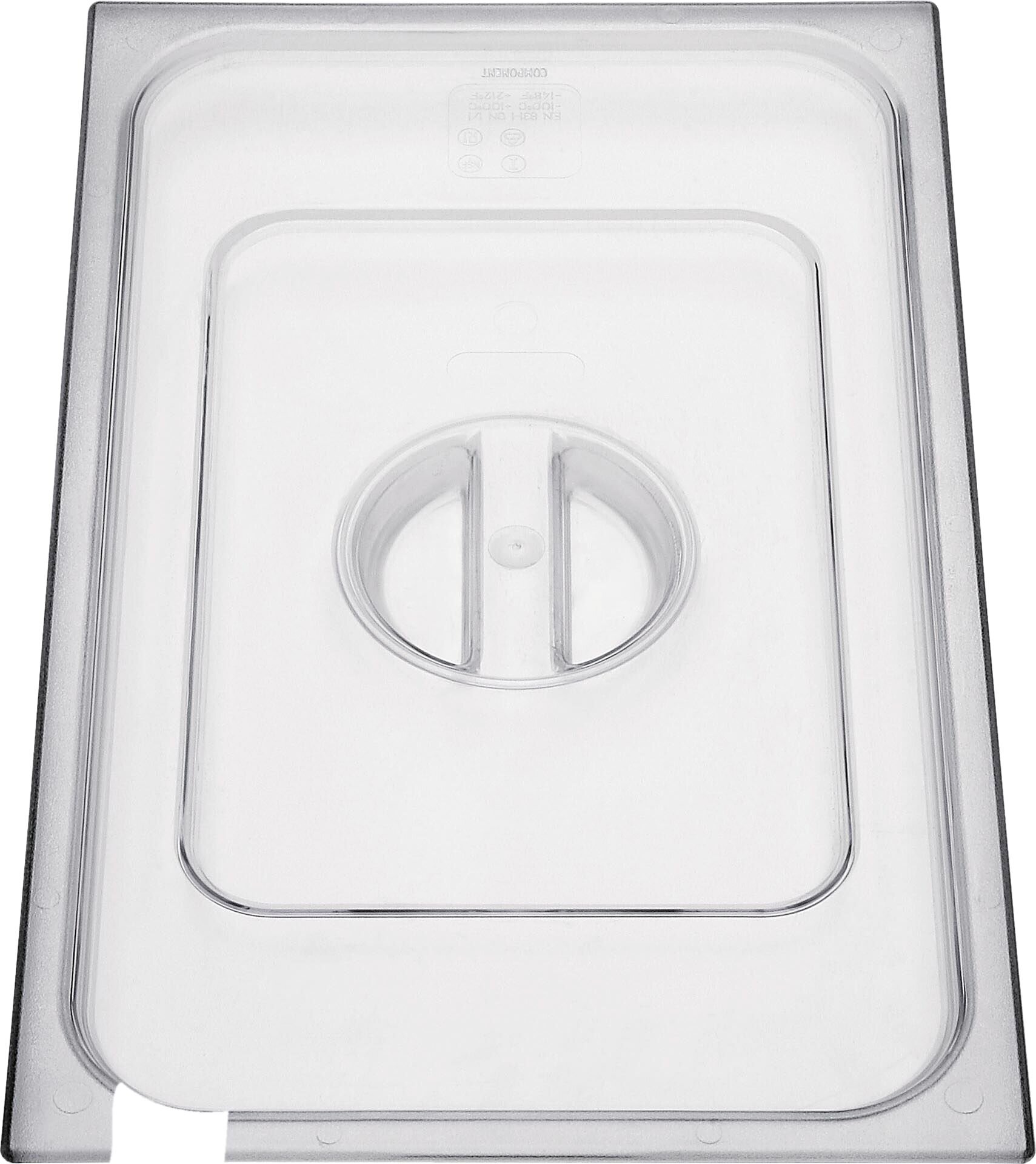 GN-Deckel mit Löffelausschnitt Polycarbonat für 1/1