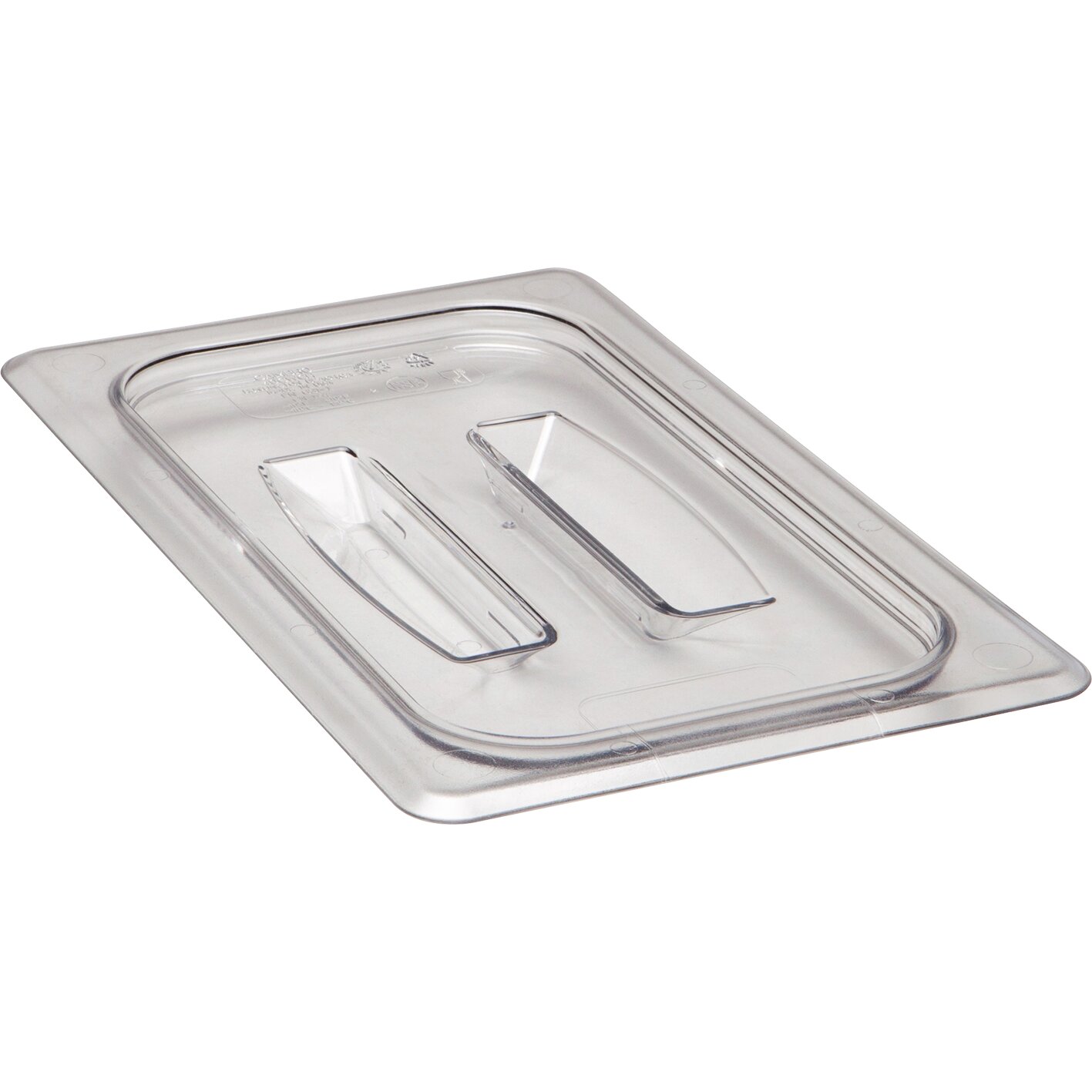 GN-Deckel GN 1/4 265 x 162 mm mit Griff o. Aussparung Copolymer BPA-frei transp.