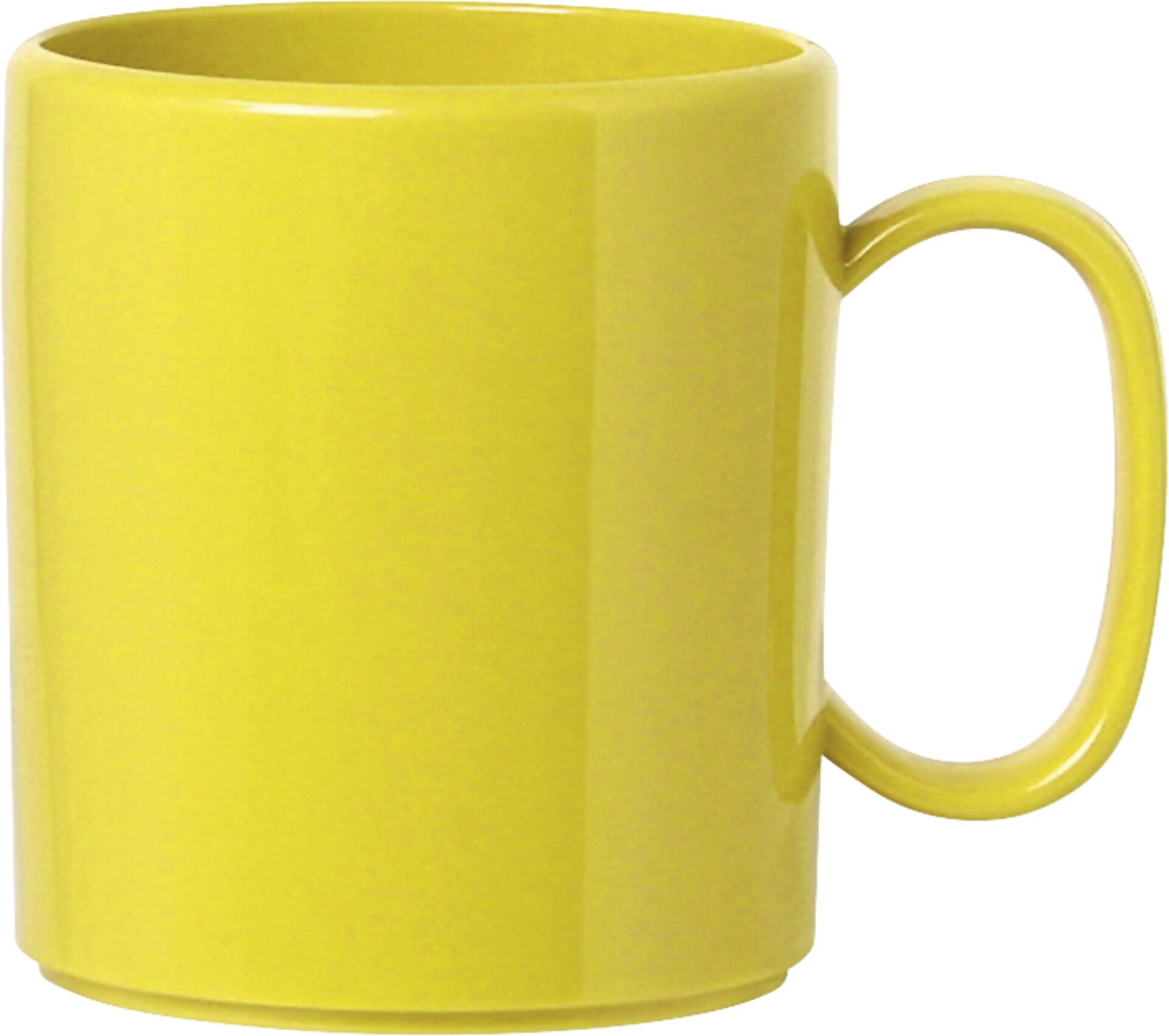 Becher "Colour" mit Henkel gelb